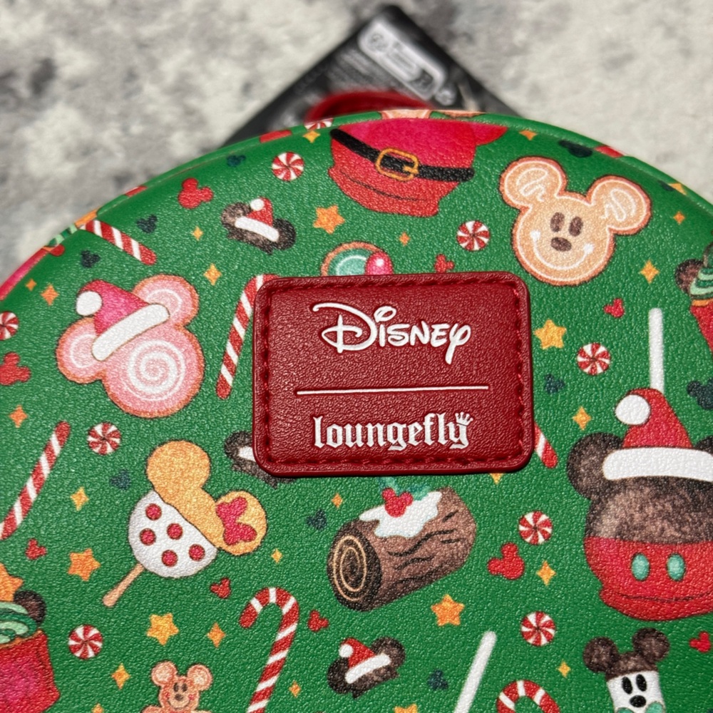 Disney Green Backpack with Christmas Mickey Prints - Picture 6 of 8